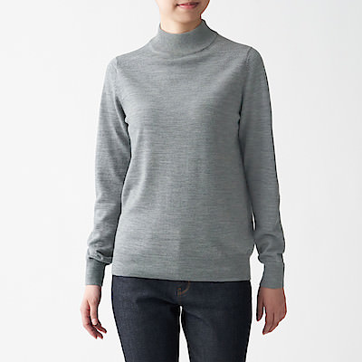 Non-Itchy Jersey Stitch High Neck Jumper
