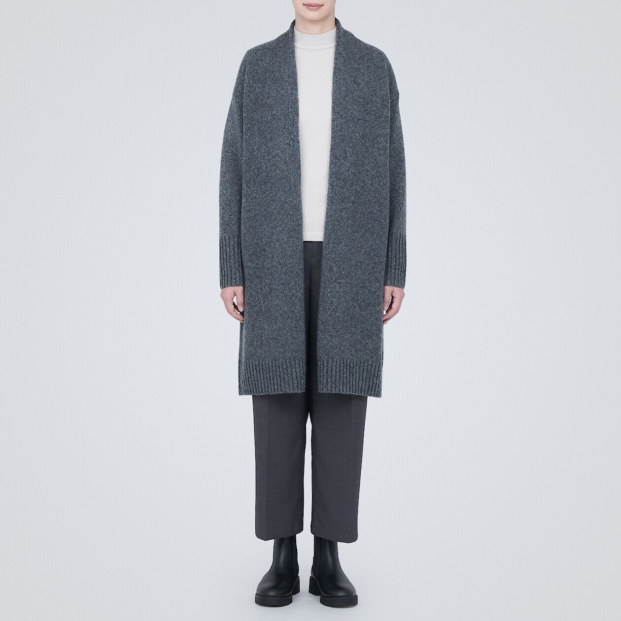 Women's Yak Wool Blend Long Cardigan | MUJI