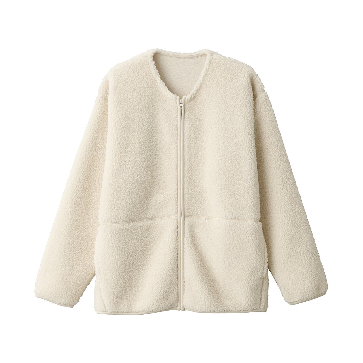 muji fleece cardigan